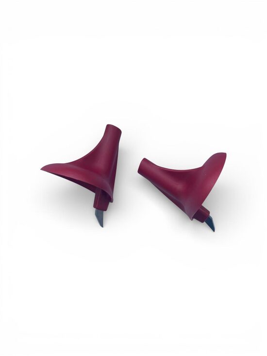 Nūju asmeņi ar šķīvīšiem Start Race, 8mm kātam, sarkani